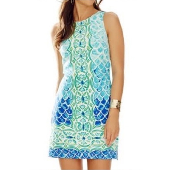 Lilly Pulitzer Dresses & Skirts - Lilly Pulitzer Perla Shift Dress - Scuba Scale Medium